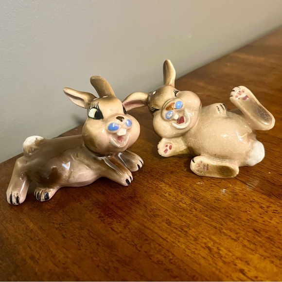 Japan China Thumper/Rabbit/Bunny Salt and Pepper Shakers. Vintage and rare - Picture 2 of 6